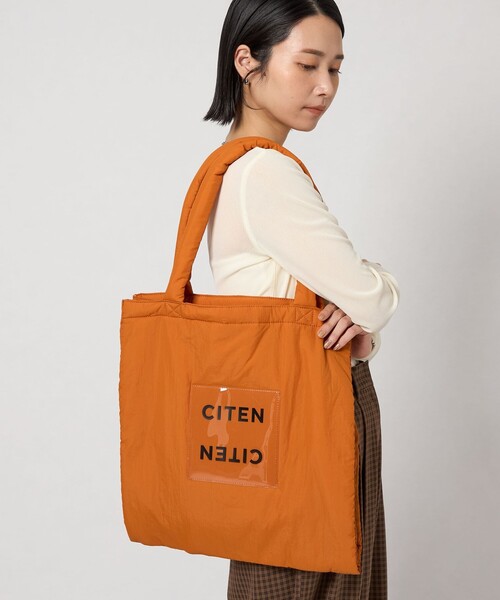 ビーデンバッグ CITEN＞パデッド クリア ロゴ トートバッグ（トートバッグ