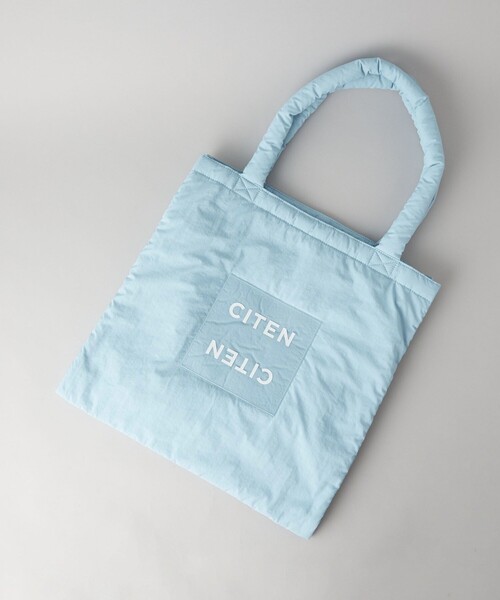CITEN(シテン)の「<CITEN>パデッド クリア ロゴ トートバッグ(トートバッグ・レディース・ホワイト/オレンジ/グレー/ブラック/オリーブ/ワインレッド/シルバー/ライトグレー/ライトブルー/コバルトブルー/イエロー/レッド/ケリーグリーン/ライトピンク・FREE)」の7枚目の写真