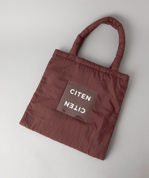 CITEN(シテン)の「<CITEN>パデッド クリア ロゴ トートバッグ(トートバッグ・レディース・ホワイト/オレンジ/グレー/ブラック/オリーブ/ワインレッド/シルバー/ライトグレー/ライトブルー/コバルトブルー/イエロー/レッド/ケリーグリーン/ライトピンク・FREE)」の12枚目の写真