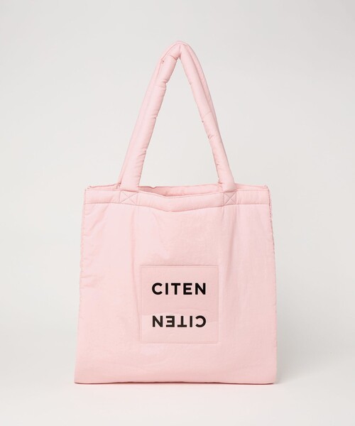 CITEN(シテン)の「<CITEN>パデッド クリア ロゴ トートバッグ(トートバッグ・レディース・ホワイト/オレンジ/グレー/ブラック/オリーブ/ワインレッド/シルバー/ライトグレー/ライトブルー/コバルトブルー/イエロー/レッド/ケリーグリーン/ライトピンク/ブラウン系/ライラック・FREE)」の22枚目の写真