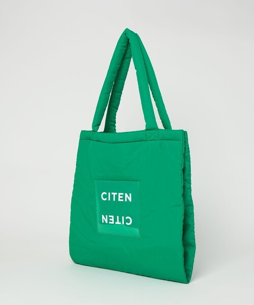 CITEN(シテン)の「<CITEN>パデッド クリア ロゴ トートバッグ(トートバッグ・レディース・ホワイト/オレンジ/グレー/ブラック/オリーブ/ワインレッド/シルバー/ライトグレー/ライトブルー/コバルトブルー/イエロー/レッド/ケリーグリーン/ライトピンク・FREE)」の17枚目の写真