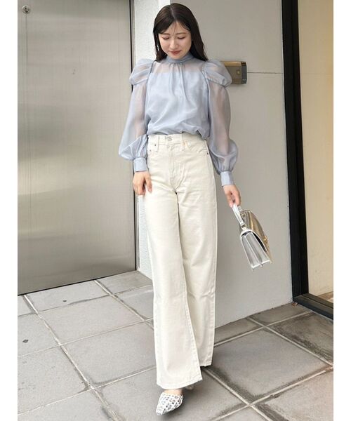 Levi's（リーバイス）の「Levis RIBCAGE WIDE LEG（デニムパンツ・レディース・オフホワイト/インディゴブルー/ブルー・25inch/26inch）」の10枚目の写真