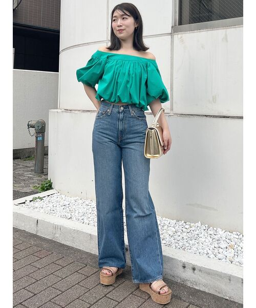 Levi's（リーバイス）の「Levis RIBCAGE WIDE LEG（デニムパンツ・レディース・オフホワイト/インディゴブルー/ブルー・25inch/26inch）」の16枚目の写真