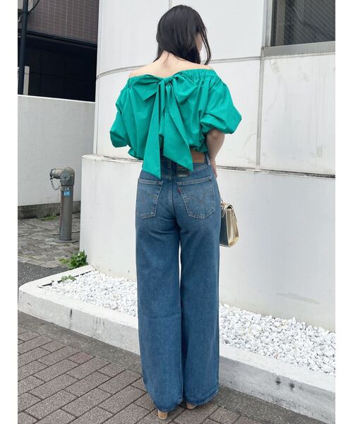 Levi's（リーバイス）の「Levis RIBCAGE WIDE LEG（デニムパンツ・レディース・オフホワイト/インディゴブルー/ブルー・25inch/26inch）」の17枚目の写真