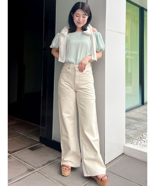 Levi's（リーバイス）の「Levis RIBCAGE WIDE LEG（デニムパンツ・レディース・オフホワイト/インディゴブルー/ブルー・25inch/26inch）」の18枚目の写真