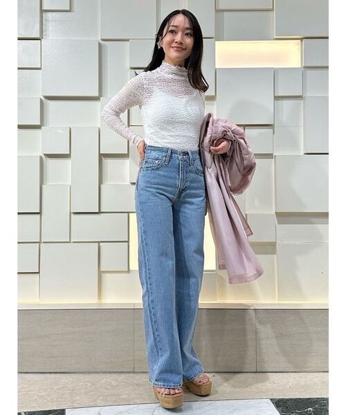 Levi's（リーバイス）の「Levis RIBCAGE WIDE LEG（デニムパンツ・レディース・オフホワイト/インディゴブルー/ブルー・25inch/26inch）」の20枚目の写真