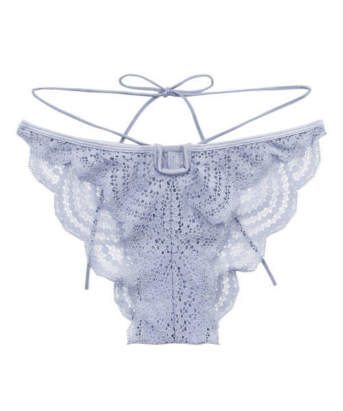ANNEBRA(アンブラ)の「You ストリングデザインレースショーツ(ショーツ・レディース・ライトブルー/ブラック・M/L/XL)」の4枚目の写真