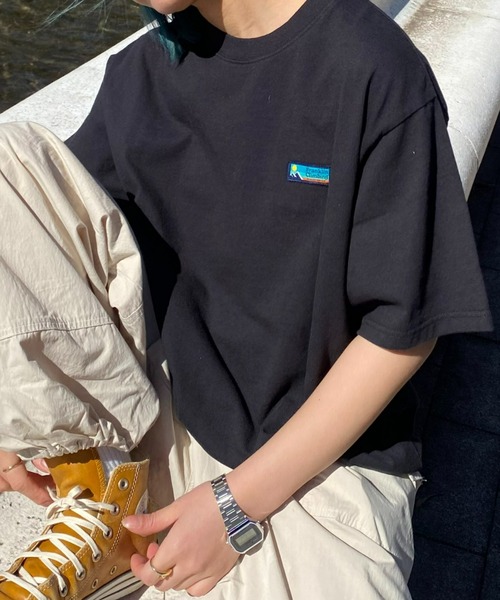 Franklin Climbing（フランクリンクライミング）の「【Franklin Climbing】ワンポイントロゴ半袖Tee（Tシャツ/カットソー・メンズ・ホワイト/ブラック/グレー・MEDIUM/LARGE/X-LARGE）」の8枚目の写真