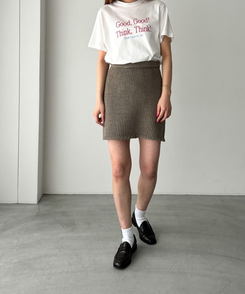 CANAL JEAN（キャナルジーン）の「El mar ニットミニスカート