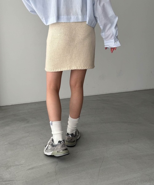 CANAL JEAN（キャナルジーン）の「El mar ニットミニスカート
