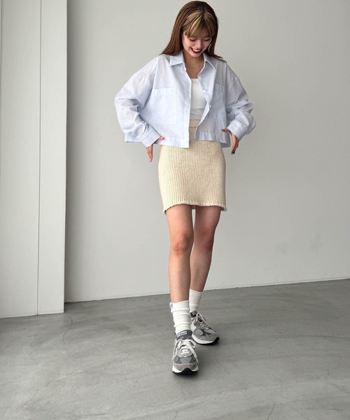 CANAL JEAN（キャナルジーン）の「El mar ニットミニスカート