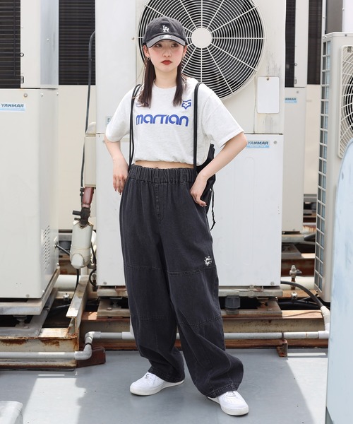 SPINNS（スピンズ）の「≪再入荷!!≫MARTIANロゴ 半袖ショート丈シャーリングTシャツ ゲームシャツ（Tシャツ/カットソー・レディース・ブラック/オフホワイト/ネイビー/オートミール/ブラウン・ONESIZE）」の13枚目の写真