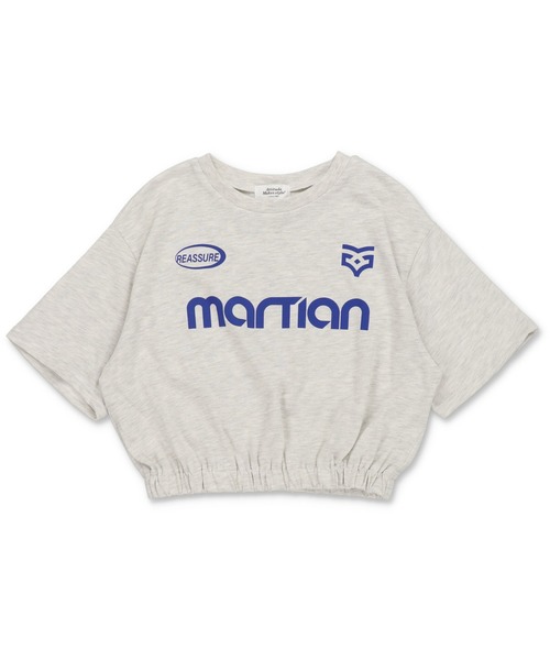 SPINNS（スピンズ）の「≪再入荷!!≫MARTIANロゴ 半袖ショート丈シャーリングTシャツ ゲームシャツ（Tシャツ/カットソー・レディース・ブラック/オフホワイト/ネイビー/オートミール/ブラウン・ONESIZE）」の15枚目の写真