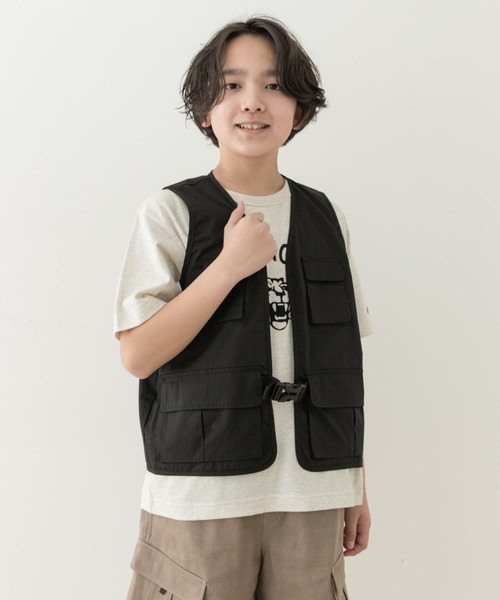 URBAN RESEARCH DOORS（アーバンリサーチドアーズ）の「マルチポケットベスト(KIDS)（ベスト・キッズ・ブラック・150/135/120）」の8枚目の写真