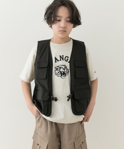 URBAN RESEARCH DOORS（アーバンリサーチドアーズ）の「マルチポケットベスト(KIDS)（ベスト・キッズ・ブラック・150/135/120）」の9枚目の写真