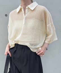 【ZOZO限定】メッシュカットポロトップス