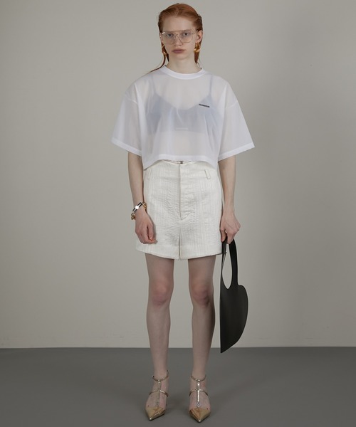 PRANK PROJECT（プランクプロジェクト）の「ジャガードショートパンツ / Jacquard Short Pants（その他パンツ・レディース・ホワイト・36/38）」の2枚目の写真