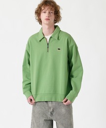 Levi's | Levi's/リーバイス LEVI'S(R) SKATE ハーフジップシャツ グリーン JADE GREEN(スウェット)