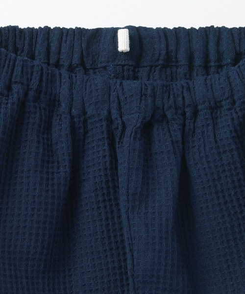 無印良品（ムジルシリョウヒン）の「ベビー　リヨセル混　ワッフル織　甚平（ルームウェア/パジャマ・キッズ・ネイビー・100-110/80-90）」の9枚目の写真