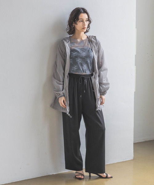 A part by（アパートバイ）の「シアーレースプルオーバー_長袖/（Tシャツ/カットソー・レディース・ブラック/オフホワイト/ブルー系その他4・FREE）」の12枚目の写真