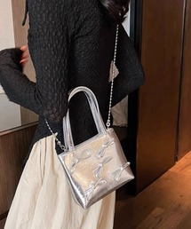 SILVER BULLET（シルバーバレット）の「『.KOM/ドットケーオーエム』リボンデザイン2WAY BAG【Y】【CN】（ハンドバッグ）」