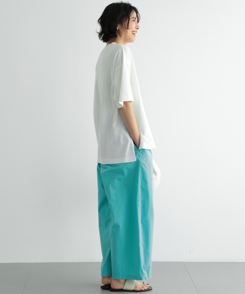 【新品】BARNYARDSTORM 接触冷感Ｖネックカットソー　ホワイト セール】BARNYARDSTORM / 【UVカット＋接触冷感】UVシンプルT