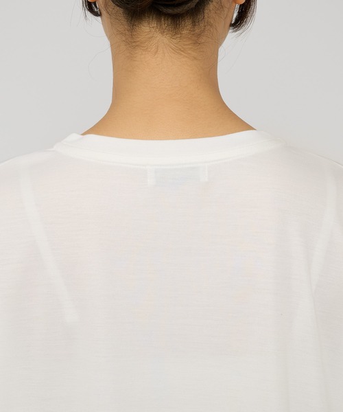 BARNYARDSTORM（バンヤードストーム）の「BARNYARDSTORM / 【UVカット＋接触冷感】UVシンプルT / マシンウォッシャブル（Tシャツ/カットソー・レディース・ブラック/ホワイト/ベージュ/チャコール・S/M）」の5枚目の写真