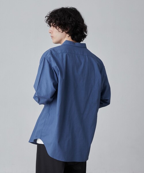 coen(コーエン)の「リネンミックスシャツ(シャツ/ブラウス・メンズ・ホワイト/ダークグレー/ロイヤルブルー・S/M/L/XL)」の12枚目の写真