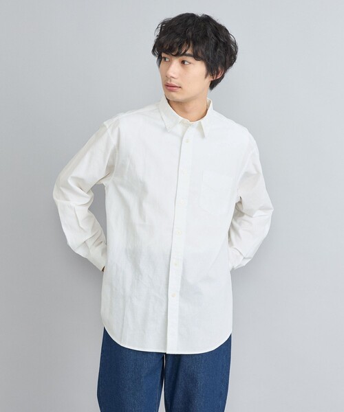 coen(コーエン)の「リネンミックスシャツ(シャツ/ブラウス・メンズ・ホワイト/ダークグレー/ロイヤルブルー・S/M/L/XL)」の16枚目の写真