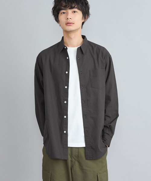 coen(コーエン)の「リネンミックスシャツ(シャツ/ブラウス・メンズ・ホワイト/ダークグレー/ロイヤルブルー・S/M/L/XL)」の21枚目の写真