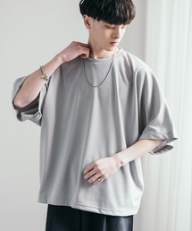 オーバーサイズ接触冷感ポンチドルマンTシャツ