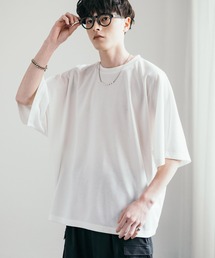 オーバーサイズ接触冷感ポンチドルマンTシャツ