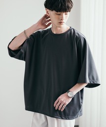 オーバーサイズ接触冷感ポンチドルマンTシャツ