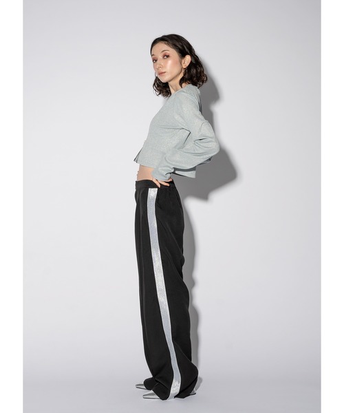 Adoon plain(アドーンプレーン)の「ラメラインパンツ(その他パンツ・レディース・チャコールグレー/ブルー/ブラック・MEDIUM/LARGE)」の7枚目の写真