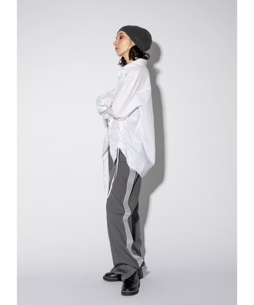 Adoon plain(アドーンプレーン)の「ラメラインパンツ(その他パンツ・レディース・チャコールグレー/ブルー/ブラック・MEDIUM/LARGE)」の11枚目の写真