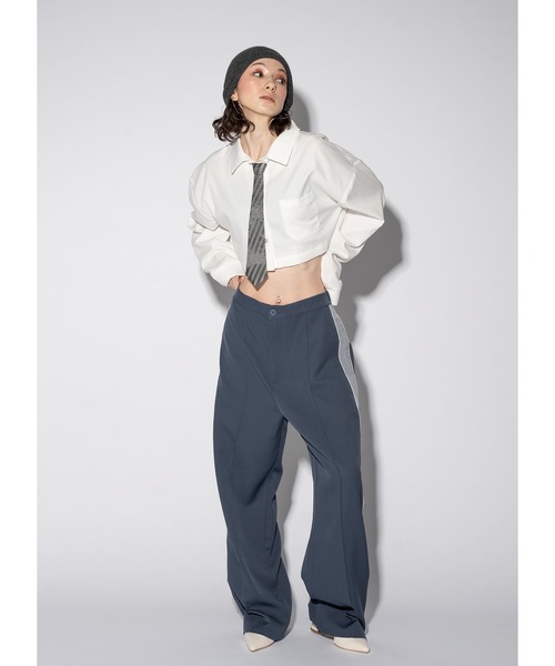 Adoon plain(アドーンプレーン)の「ラメラインパンツ(その他パンツ・レディース・チャコールグレー/ブルー/ブラック・MEDIUM/LARGE)」の15枚目の写真