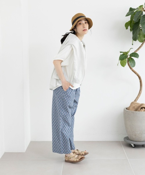 studio CLIP（スタディオクリップ）の「【イージーケア/接触冷感/部屋干し菌抑制】USAコットンパフスリーブTシャツ（Tシャツ/カットソー・レディース・その他1/オレンジ/ネイビー/オフホワイト/マスタード/その他2/ブラック・MEDIUM/LARGE）」の19枚目の写真