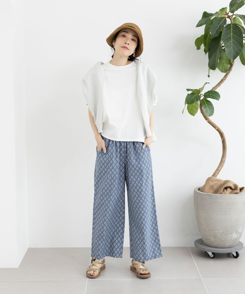 studio CLIP（スタディオクリップ）の「【イージーケア/接触冷感/部屋干し菌抑制】USAコットンパフスリーブTシャツ（Tシャツ/カットソー・レディース・その他1/オレンジ/ネイビー/オフホワイト/マスタード/その他2/ブラック・MEDIUM/LARGE）」の20枚目の写真