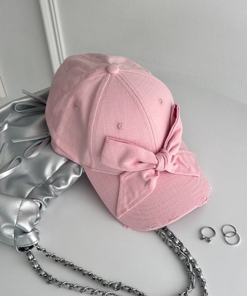 セール】ビッグリボンキャップ（キャップ）｜Loueme（ルエム）の