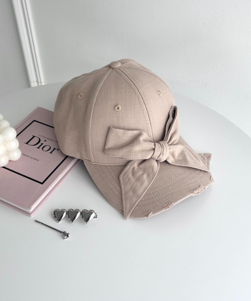 セール】ビッグリボンキャップ（キャップ）｜Loueme（ルエム）の