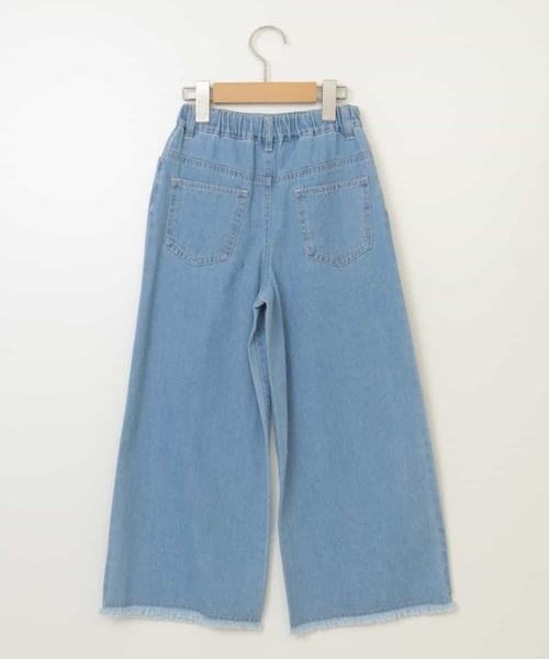 a.v.v（アーヴェヴェ）の「[100-130]ライトデニムワイドパンツ（デニムパンツ・キッズ・ブルー/ダークインディゴブルー/クリアブルー・110/100/130/120）」の14枚目の写真