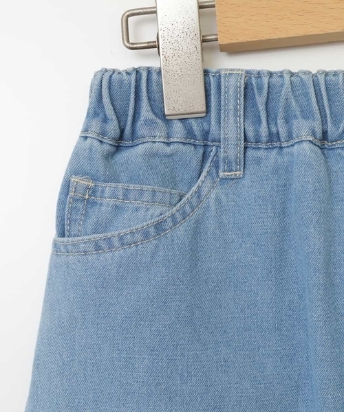a.v.v（アーヴェヴェ）の「[100-130]ライトデニムワイドパンツ（デニムパンツ・キッズ・ブルー/ダークインディゴブルー/クリアブルー・110/100/130/120）」の15枚目の写真