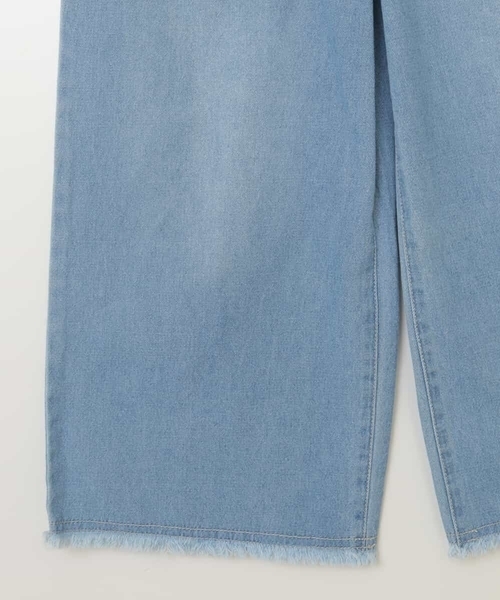 a.v.v（アーヴェヴェ）の「[100-130]ライトデニムワイドパンツ（デニムパンツ・キッズ・ブルー/ダークインディゴブルー/クリアブルー・110/100/130/120）」の18枚目の写真