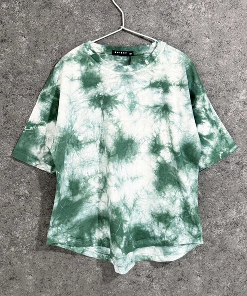  ★オーバーサイズ 半袖 タイダイ トップス Tシャツ タイダイ染め オーバーサイズ 半袖Tシャツ（Tシャツ/カットソー