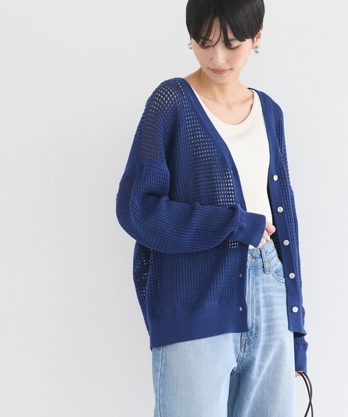 YOKE メッシュ編みカーディガン ブルー サイズ2 YOKE メッシュ編みカーディガン ブルー サイズ2 YOKE / 2022 SPRING