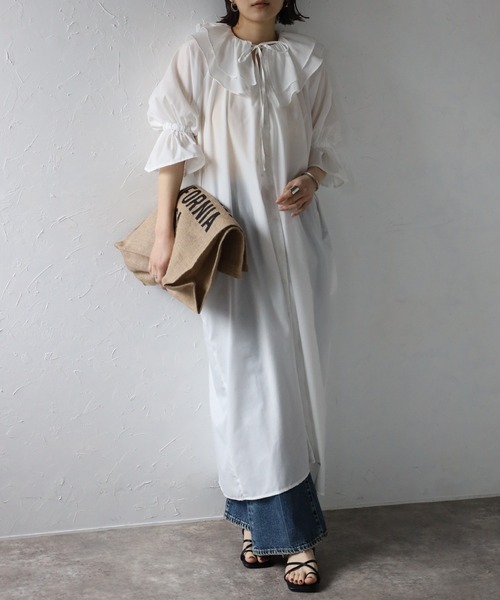 ボンポワン☆シャツワンピース☆size10 ボンポワン☆シャツワンピース☆size10
