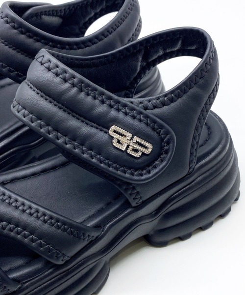 Sugar Sugar(シュガーシュガー)の「【SUGAR SUGARシュガーシュガー】ふわふわ マシュマロ スポサン(やわらかいサンダル)9100(サンダル・レディース・アイボリー/ブラック/ベージュ・S/M/L/LL)」の19枚目の写真