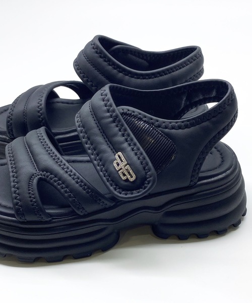 Sugar Sugar(シュガーシュガー)の「【SUGAR SUGARシュガーシュガー】ふわふわ マシュマロ スポサン(やわらかいサンダル)9100(サンダル・レディース・アイボリー/ブラック/ベージュ・S/M/L/LL)」の20枚目の写真