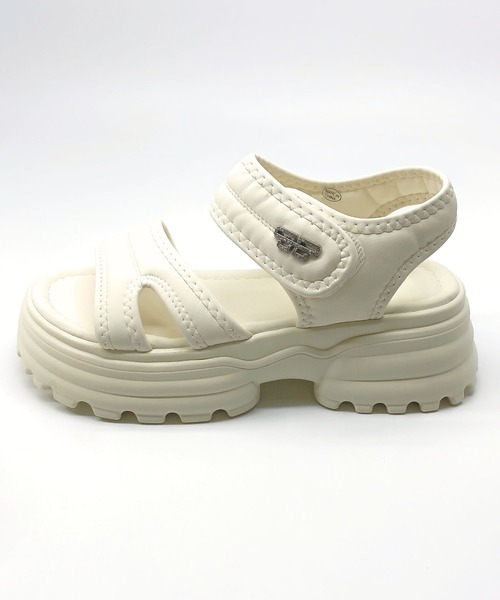 Sugar Sugar(シュガーシュガー)の「【SUGAR SUGARシュガーシュガー】ふわふわ マシュマロ スポサン(やわらかいサンダル)9100(サンダル・レディース・アイボリー/ブラック/ベージュ・S/M/L/LL)」の15枚目の写真