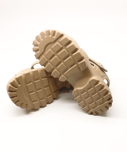 Sugar Sugar(シュガーシュガー)の「【SUGAR SUGARシュガーシュガー】ふわふわ マシュマロ スポサン(やわらかいサンダル)9100(サンダル・レディース・アイボリー/ブラック/ベージュ・S/M/L/LL)」の6枚目の写真